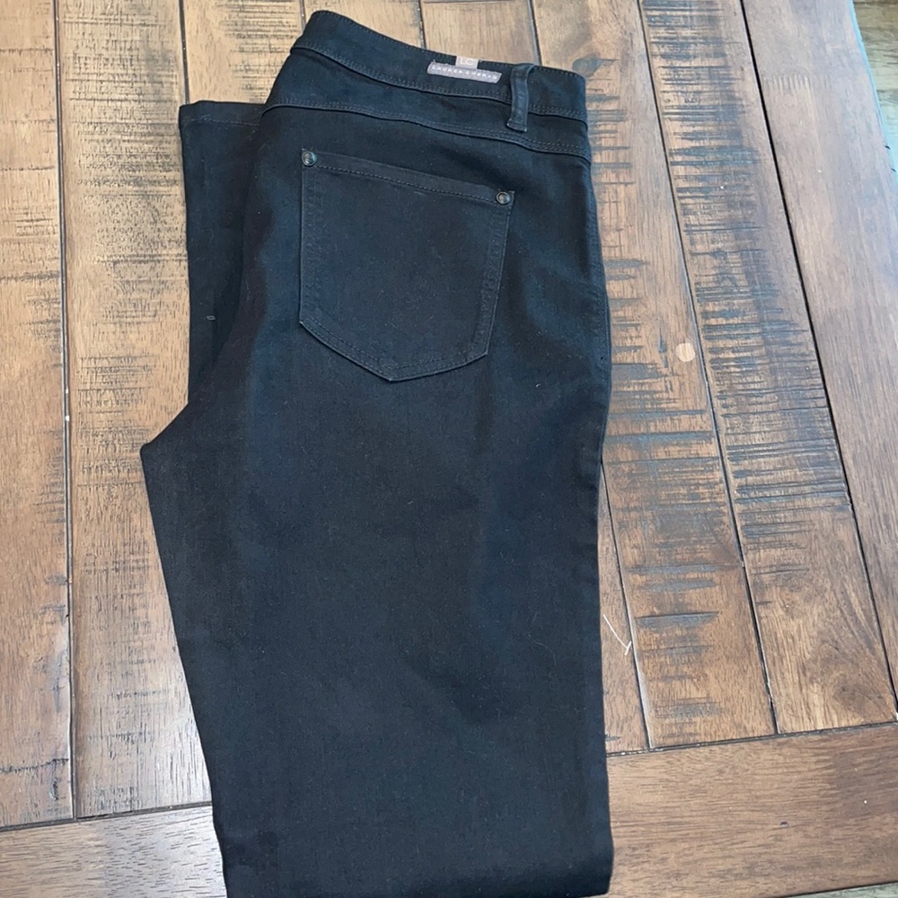 Lauren Conrad black straight leg jeans size 12 short